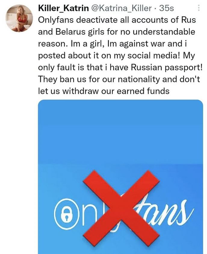 Obrázek Onlyfans&nbsp;vs&nbsp;Rusko