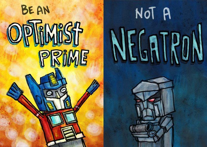 Obrázek Optimist vs Negatron