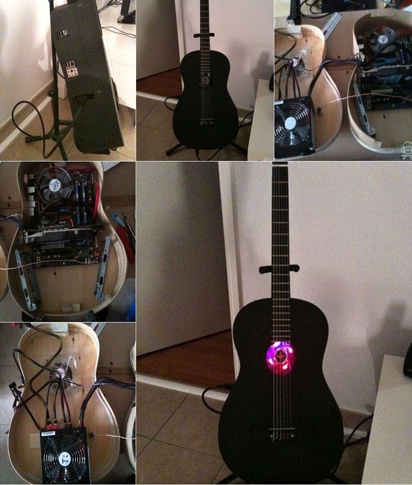 Obrázek PC Built into a Guitar