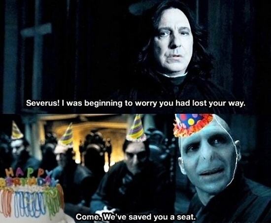 Obrázek Party dont start till Snape walks in