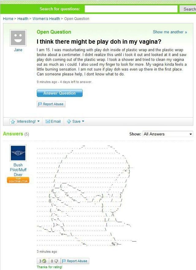 Obrázek Play Doh in My Vagina 24-01-2012