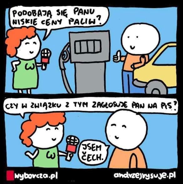 Obrázek Podobaja se panu niskie ceny paliw