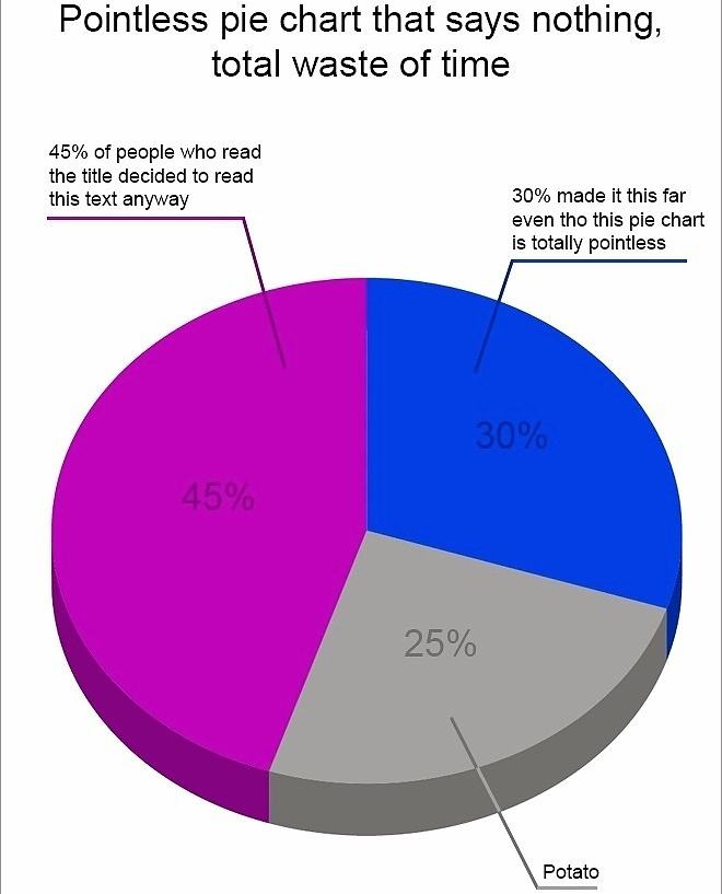 Obrázek Pointless Pie Chart - Total Waste of Time