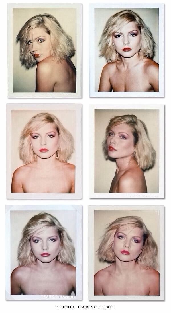 Obrázek Polaroids of Debbie Harry taken by Andy Warhol in 1980