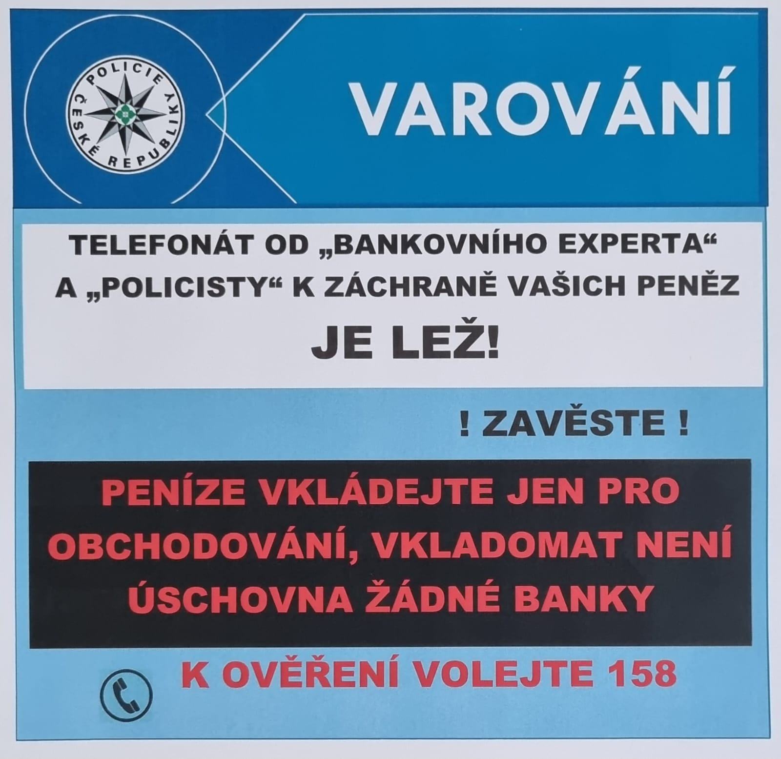 Obrázek Policie umistuje nalepky na bitcoinmaty