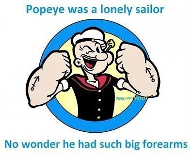 Obrázek Popeye never could seal the deal with Olive 18-02-2012