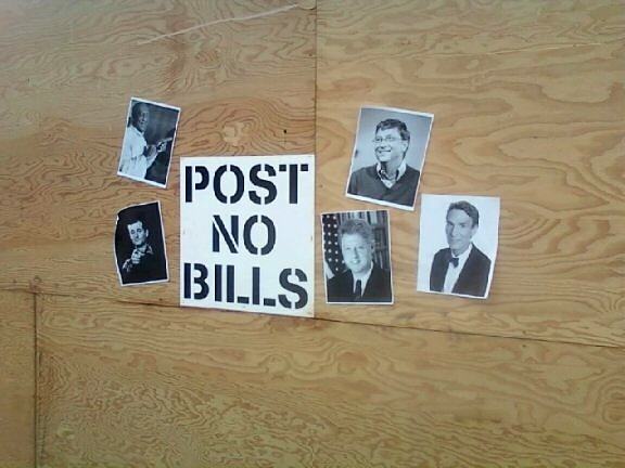 Obrázek Post No Bills