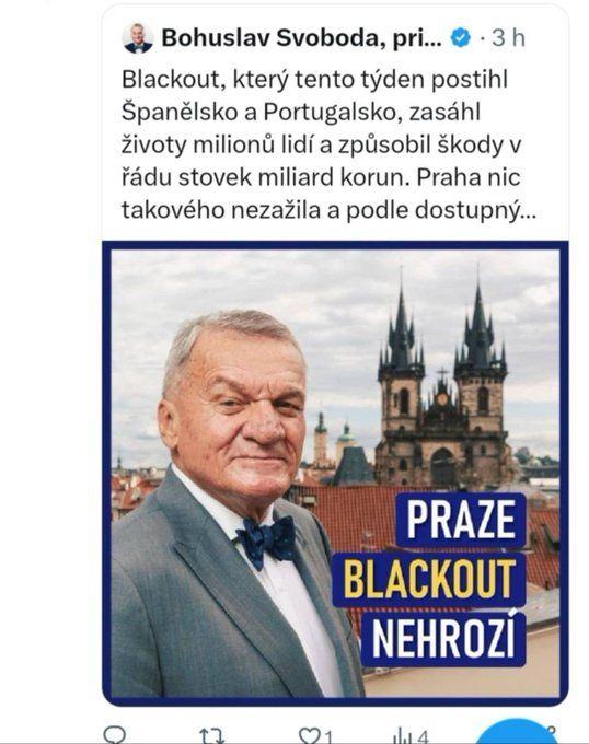Obrázek Praze blackout nehrozi panove
