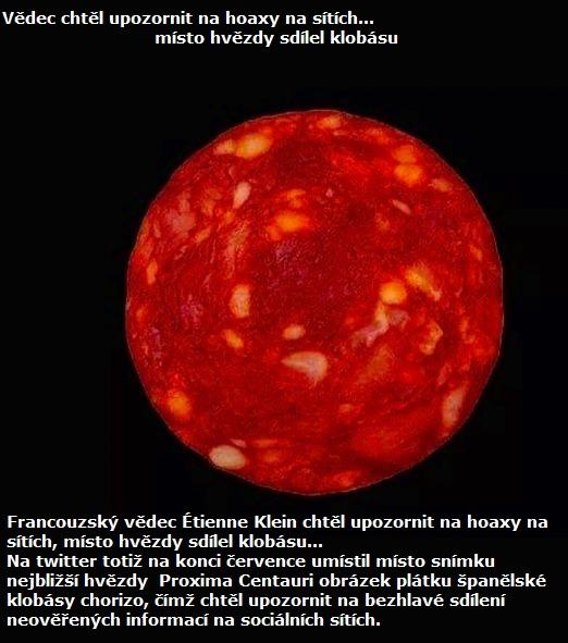 Obrázek Proxima Centauri vs chorizo