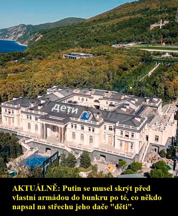 Obrázek Putin zase v bunkru