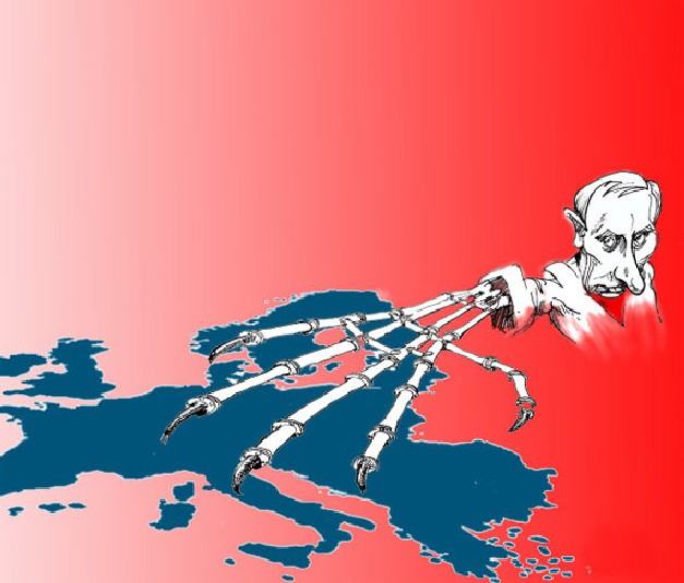 Obrázek Putinova dlouha ruka