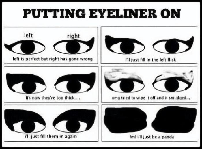 Obrázek Putting eyeliner on