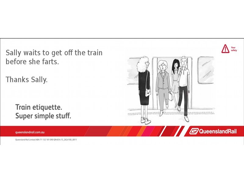 Obrázek QueenslandRailway etiquette 2