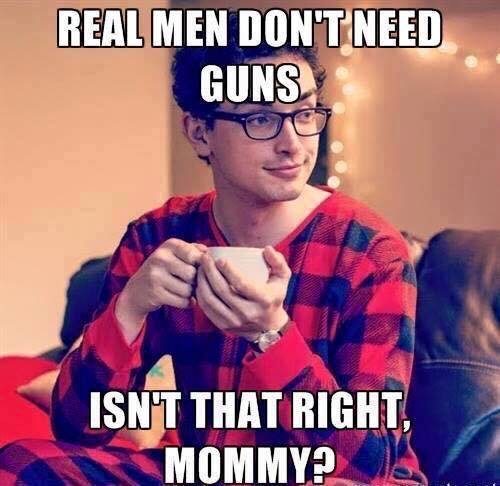 Obrázek Real men dont need guns