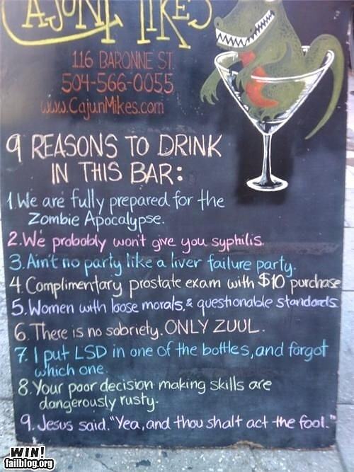 Obrázek Reasons to drink