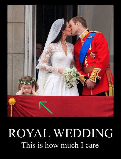 Obrázek Royal wedding - this is how much I care