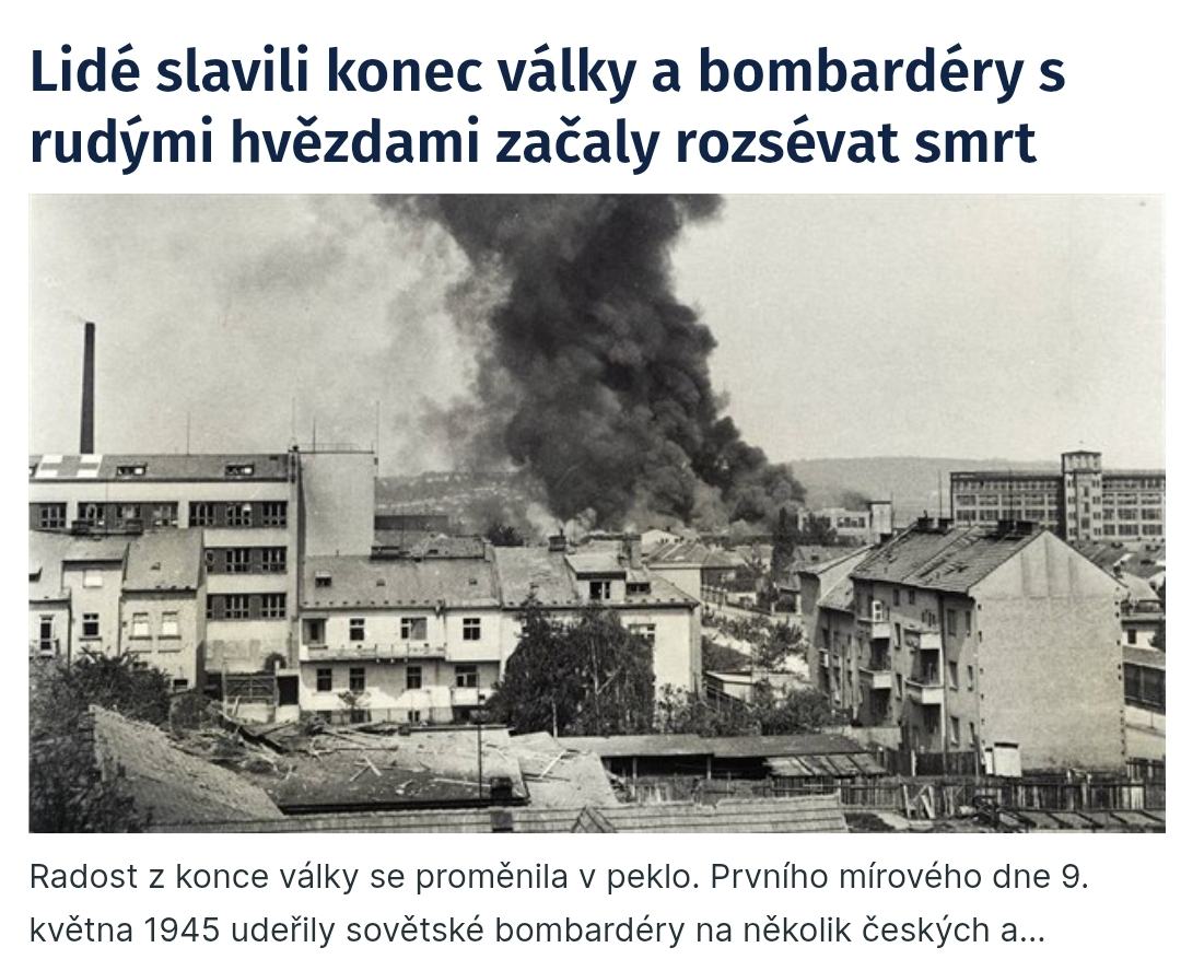 Obrázek Rusaci CSR bombardovali PO valce