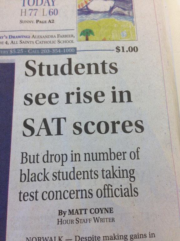 Obrázek SAT scores improve