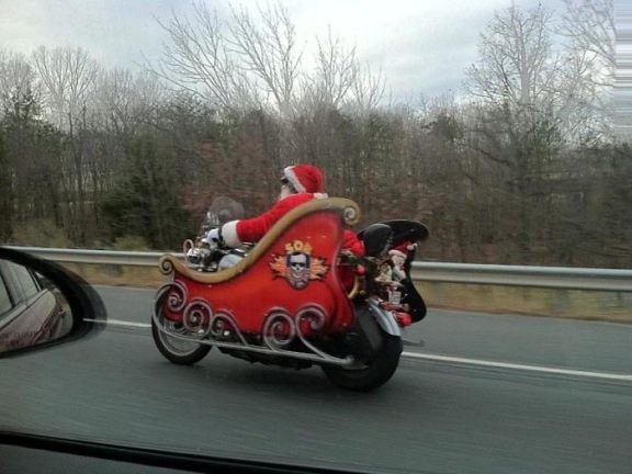 Obrázek Santa Heading To Work 24-12-2011