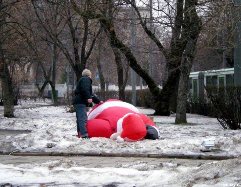 Obrázek Santa se schlastal