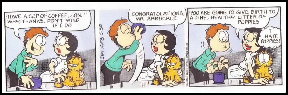 Obrázek Semen joke in Garfield