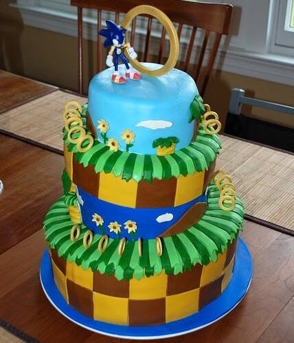 Obrázek Sonic The Hedgehog cake
