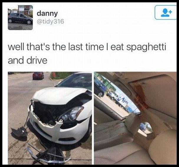 Obrázek Spaghetti While Driving