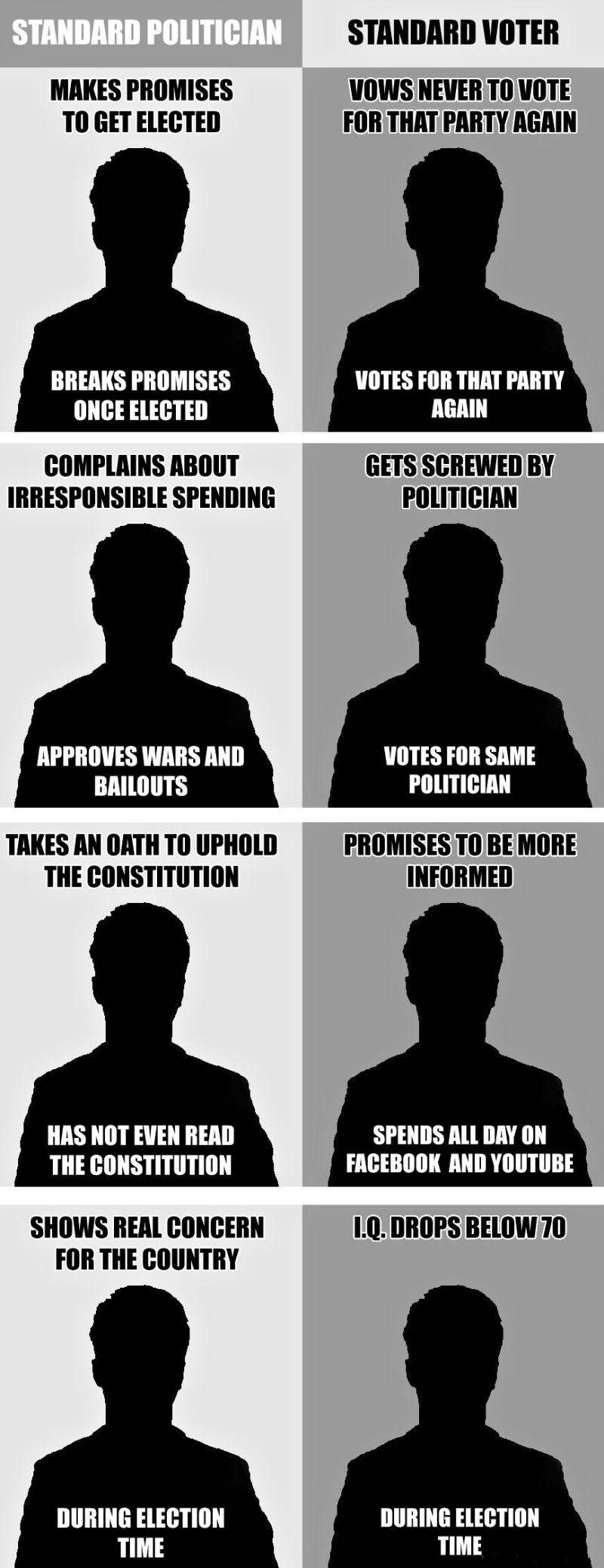 Obrázek Standard politician vs. standard voter