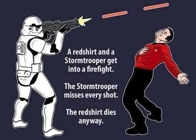Obrázek Star Wars sterotype vs Star Trek stereotype