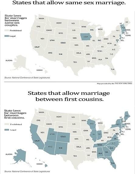 Obrázek State that allow same sex marriage