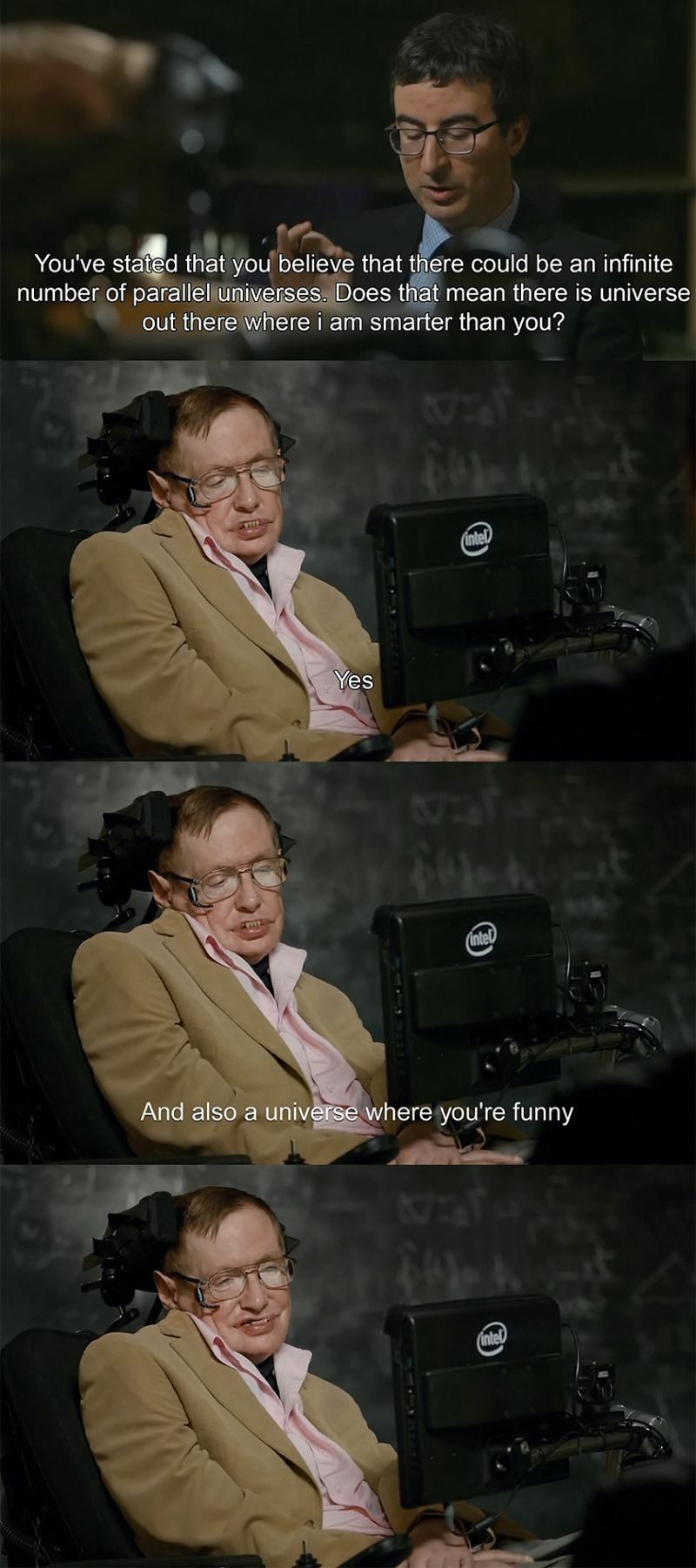 Obrázek Stephen Hawking and John Oliver