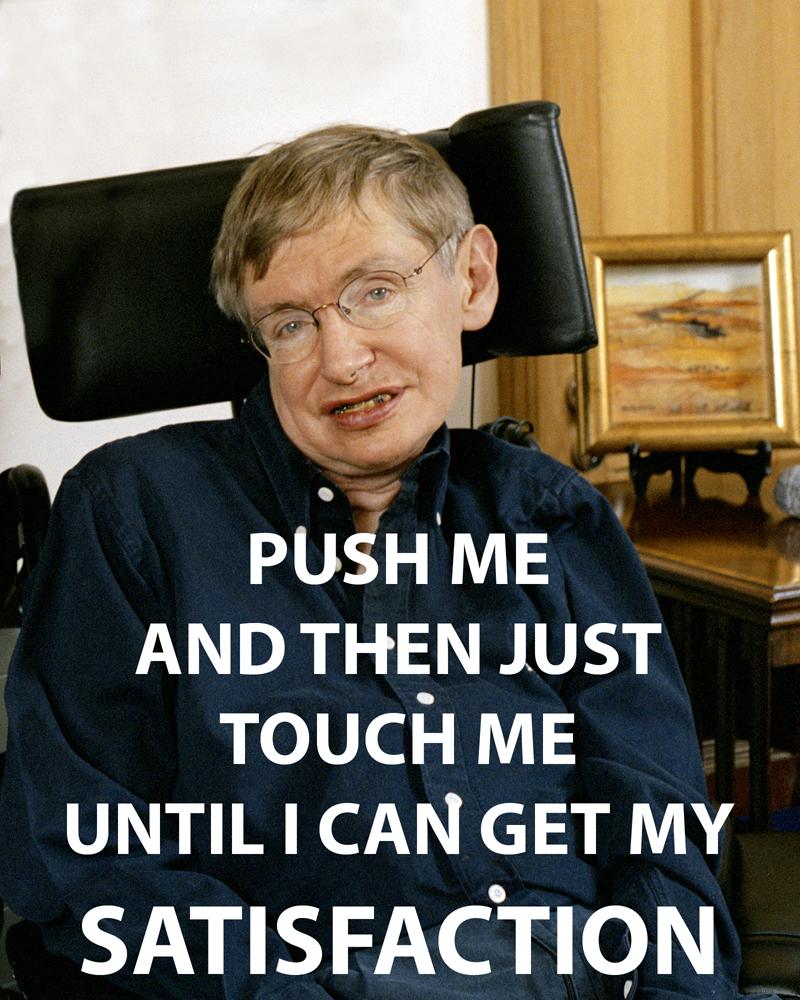Obrázek Stepheu Hawking