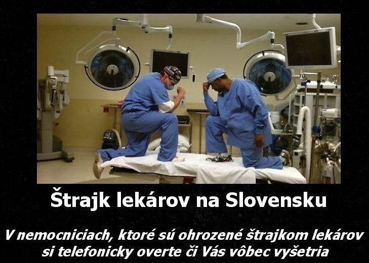 Obrázek Strajk lekarov