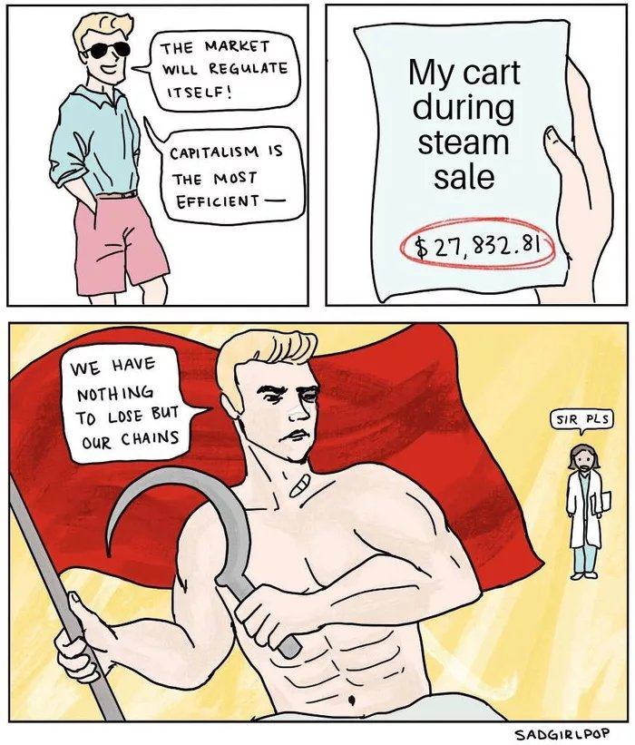 Obrázek Stream sales cause comunism