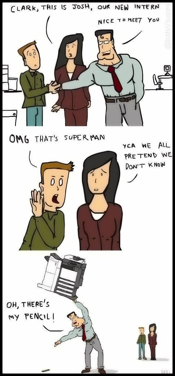 Obrázek Superman is dumb