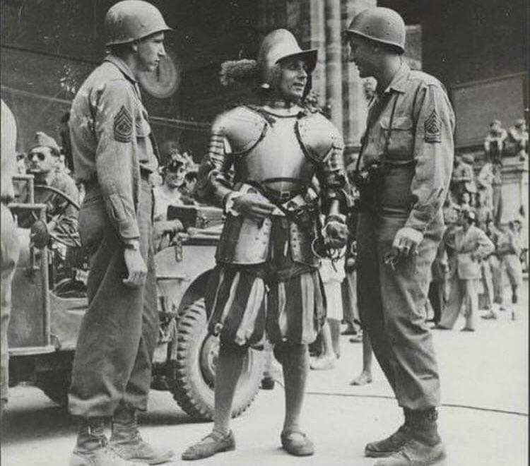 Obrázek Swiss guard vatican with usa soldiers 1942