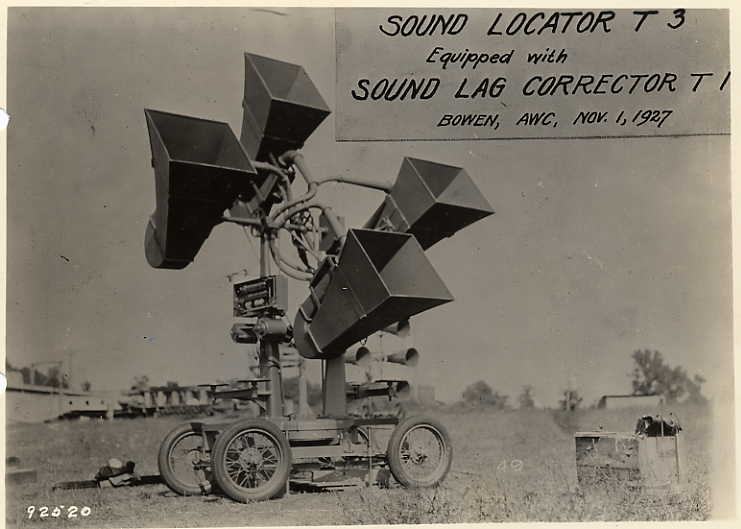 Obrázek T3 sound locator 1927