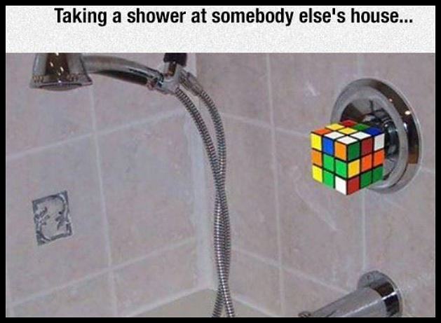 Obrázek Taking A Shower At Someone Elses House