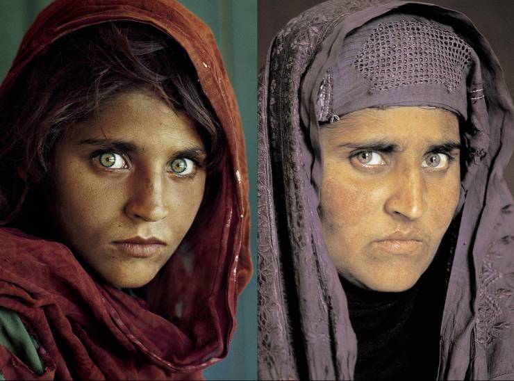 Obrázek The Afghan girl at 12 and at  30