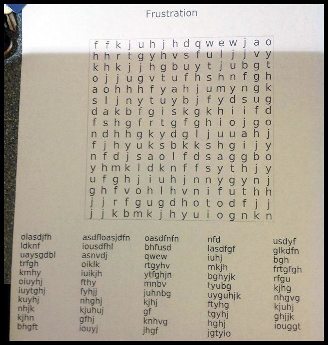 Obrázek The Most Frustrating Word Search Game Ever