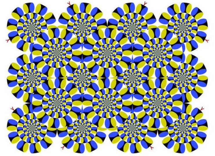 Obrázek The  27Rotating Snakes 27 optical illusion was created by Akiyoshi Kitaoka