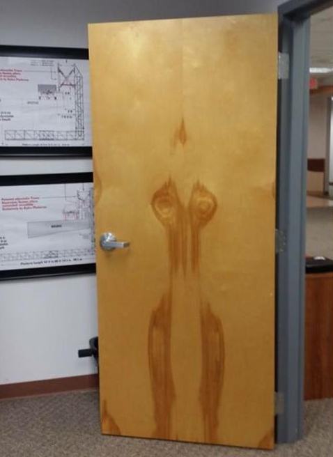 Obrázek The wood grain on this door looks like a damp woman ran into it