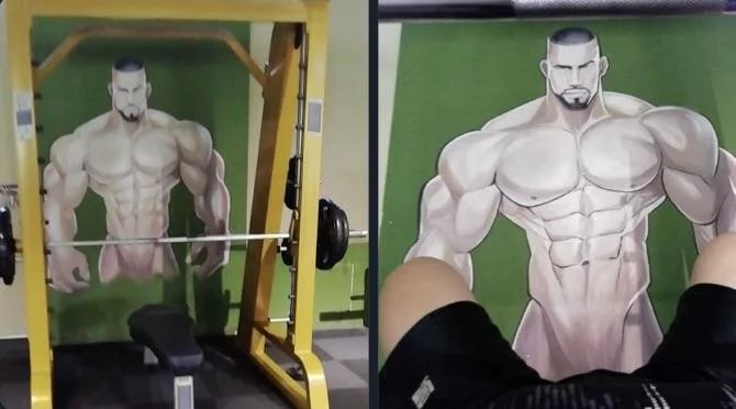 Obrázek This-gym-mural-is-very-motivating