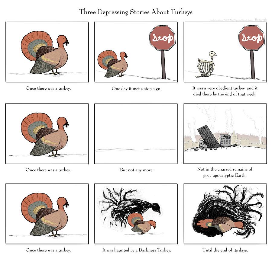 Obrázek Three depressing stories about turkeys 09-03-2012