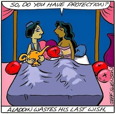 Obrázek Today cartoon joke - Aladdins Last Wish