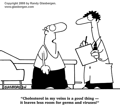 Obrázek Today cartoon joke - Cholesterol