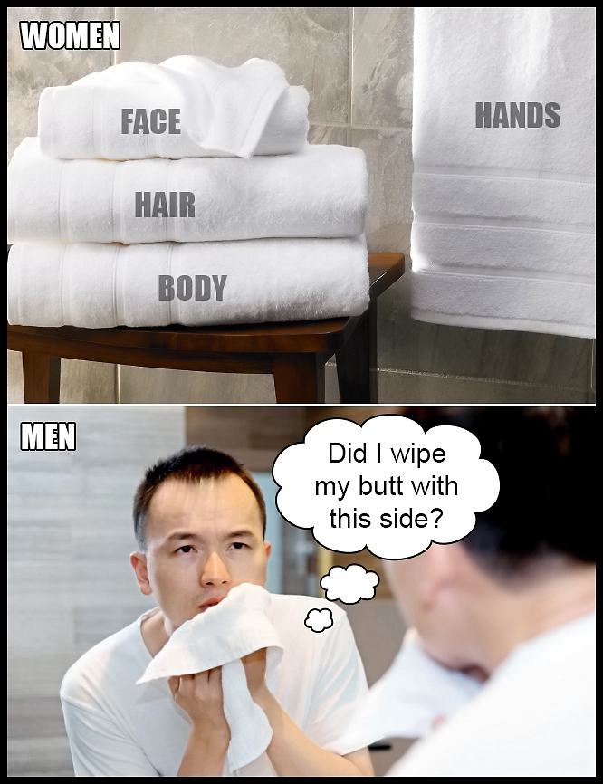 Obrázek Towels - Men vs. Women