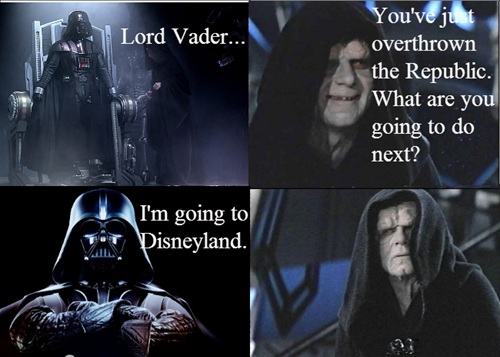 Obrázek Vader going to disneyland