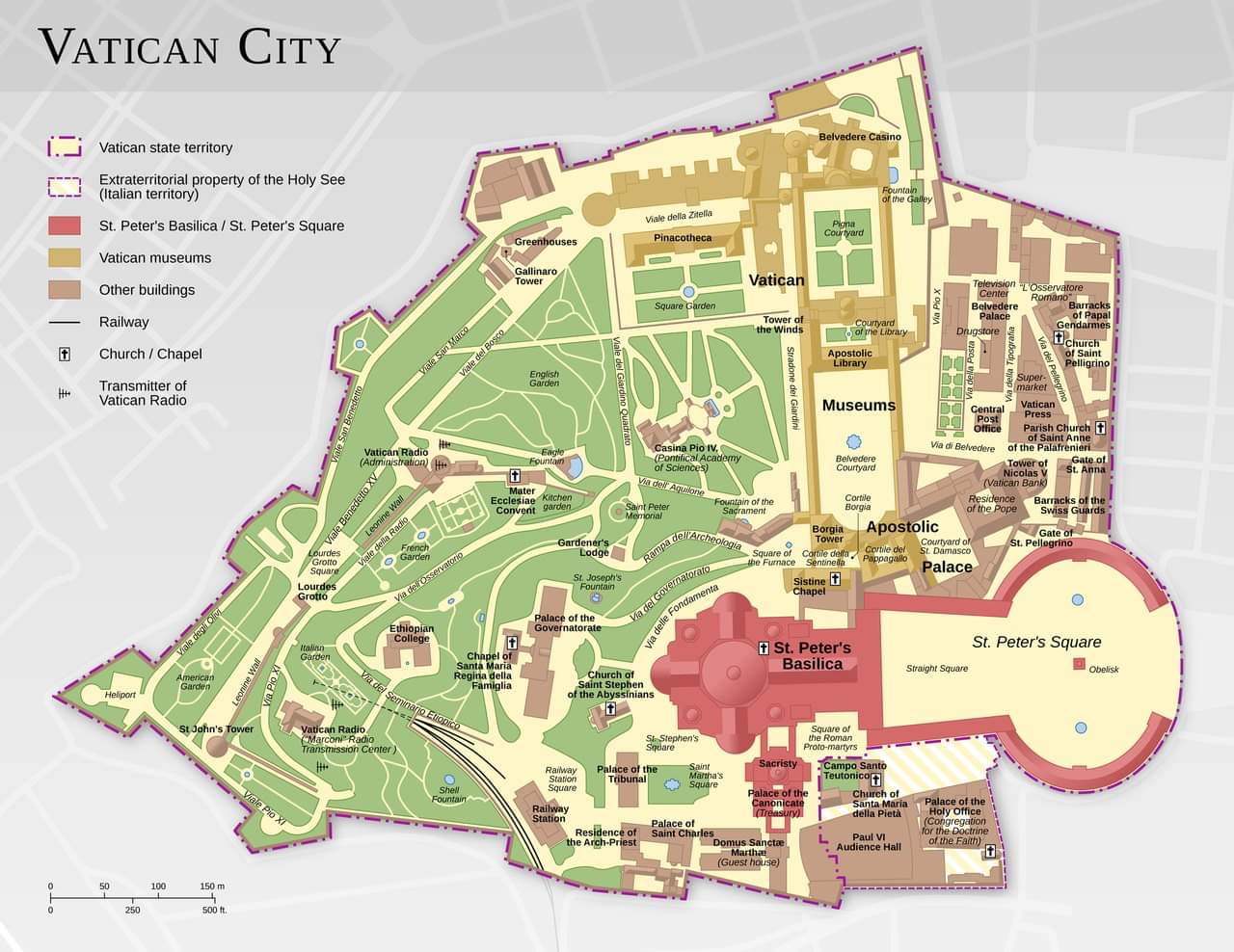 Obrázek Vatican city map