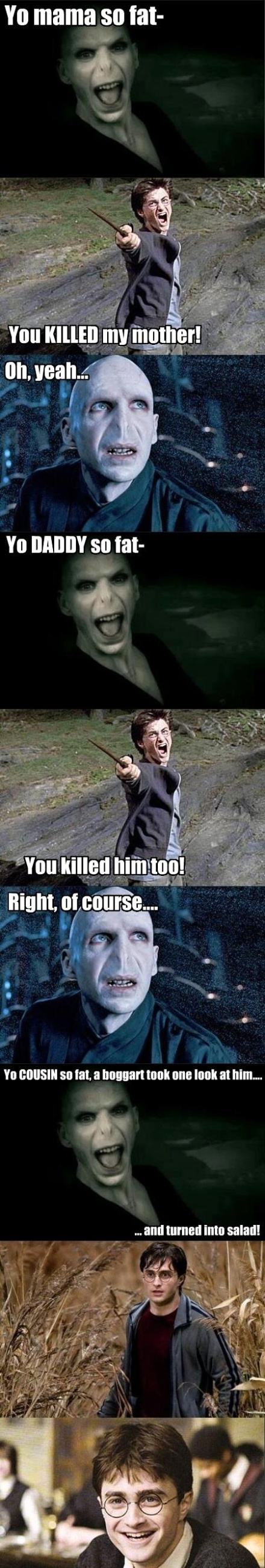 Obrázek Voldemort tells a pretty good joke